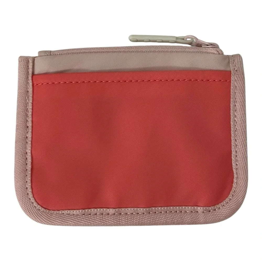 LULULEMON ATHLETICA Card holder Zipper coin Multicolor Logo Minimalist wallet